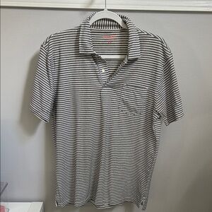 Joe Fresh Monochrome Striped Polo Shirt